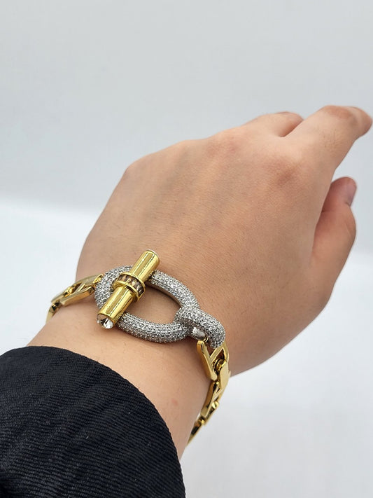 Gourmette Hermès Cuba copie Or