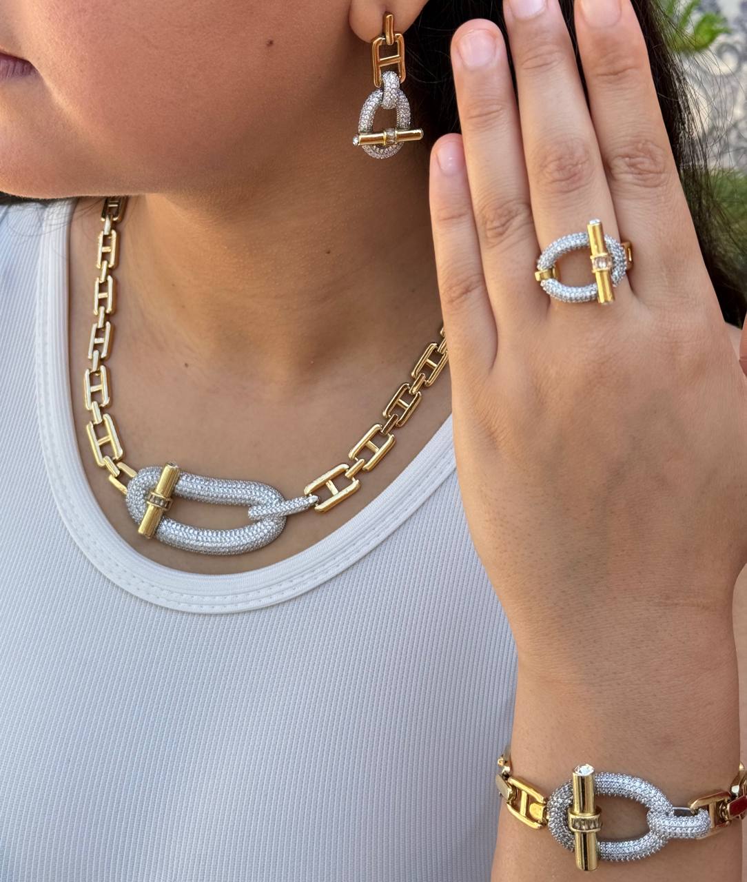 Parure Hermès 4 Pièces Cuba copie Or🔥 تخفيضات قوية الآن – الكمية محدودة